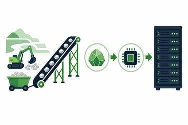 Abstract Illustrated Green Icon-1