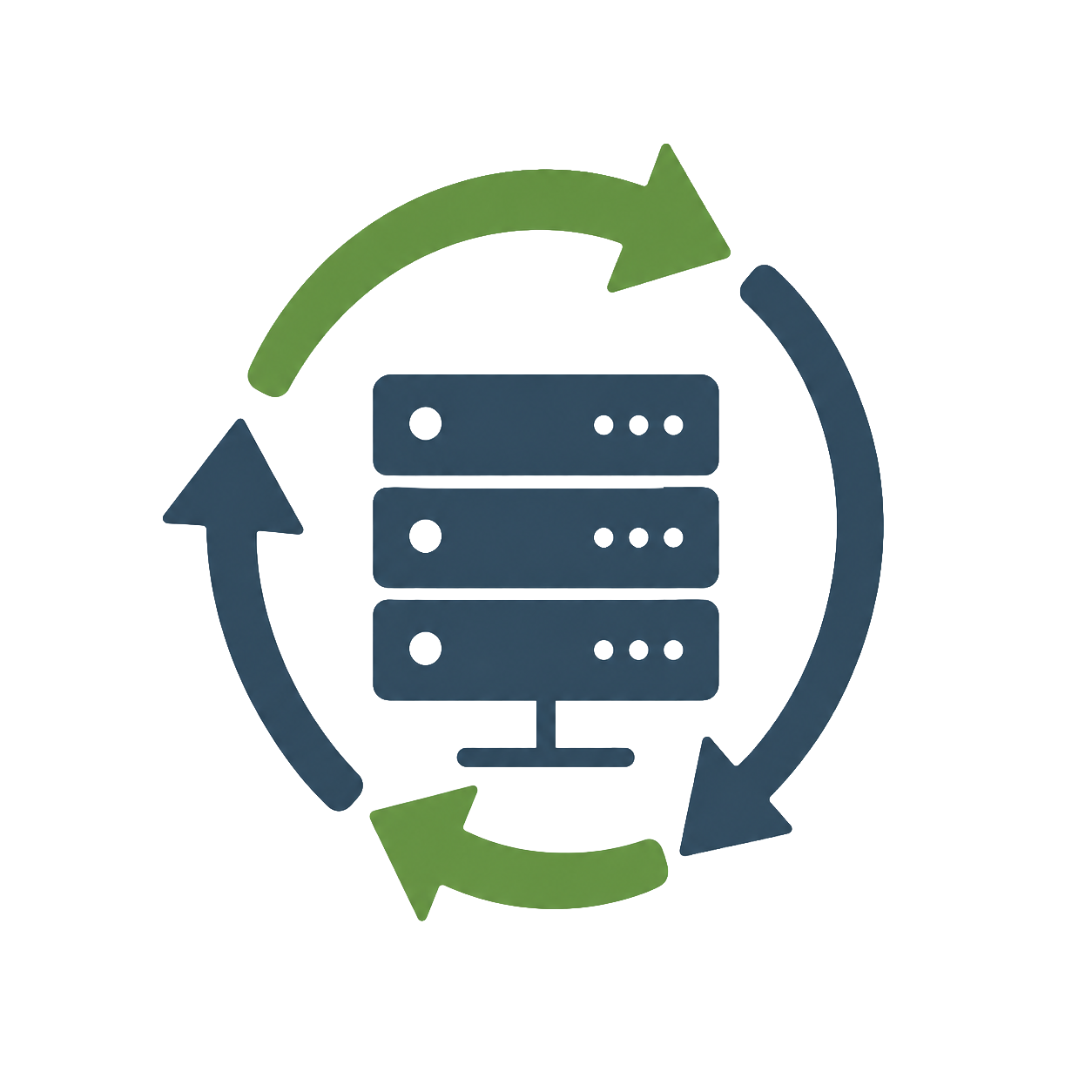 Circuit Board With Server Icon Instead Of Computer
