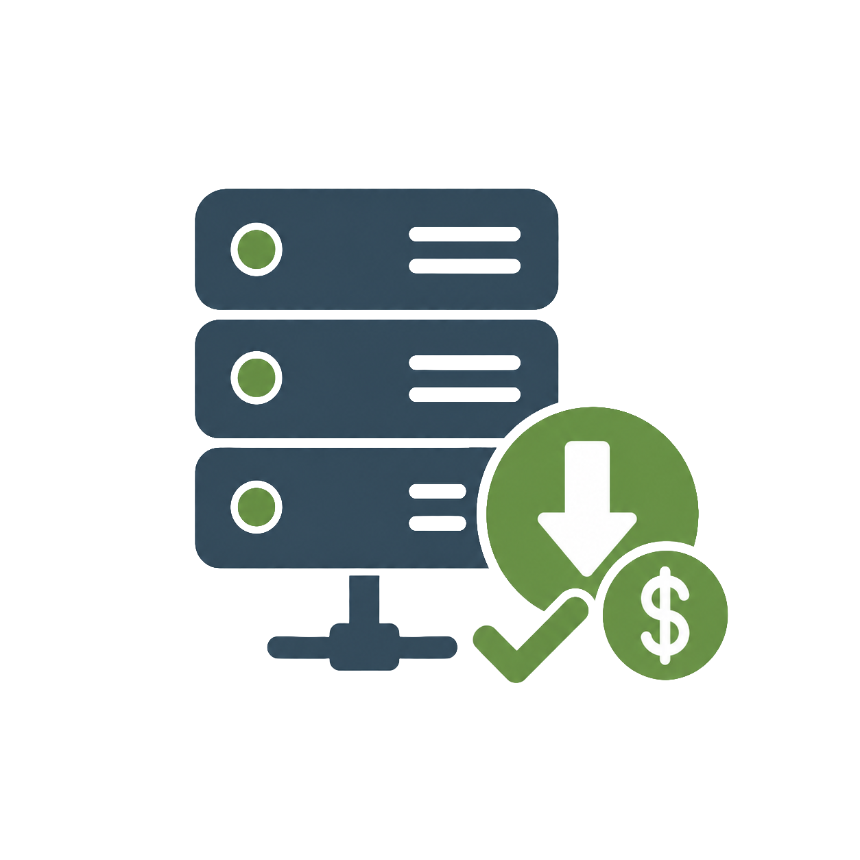 Transparent Server Optimization Icon
